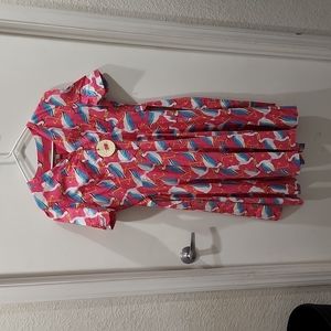 Lindy bop dress heron print US10
